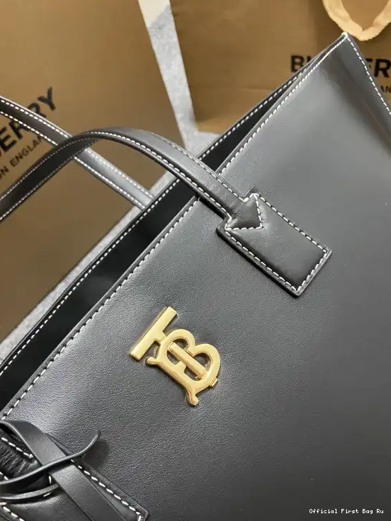 Official First Bag Ru BURBERRY bag-34*14*28CM Medium Tote Check 0609